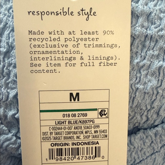 a new day Crinkle Textured Long Sleeve Top
Light Blue
Medium (8/10)
New with Tag - Picture 4 of 5